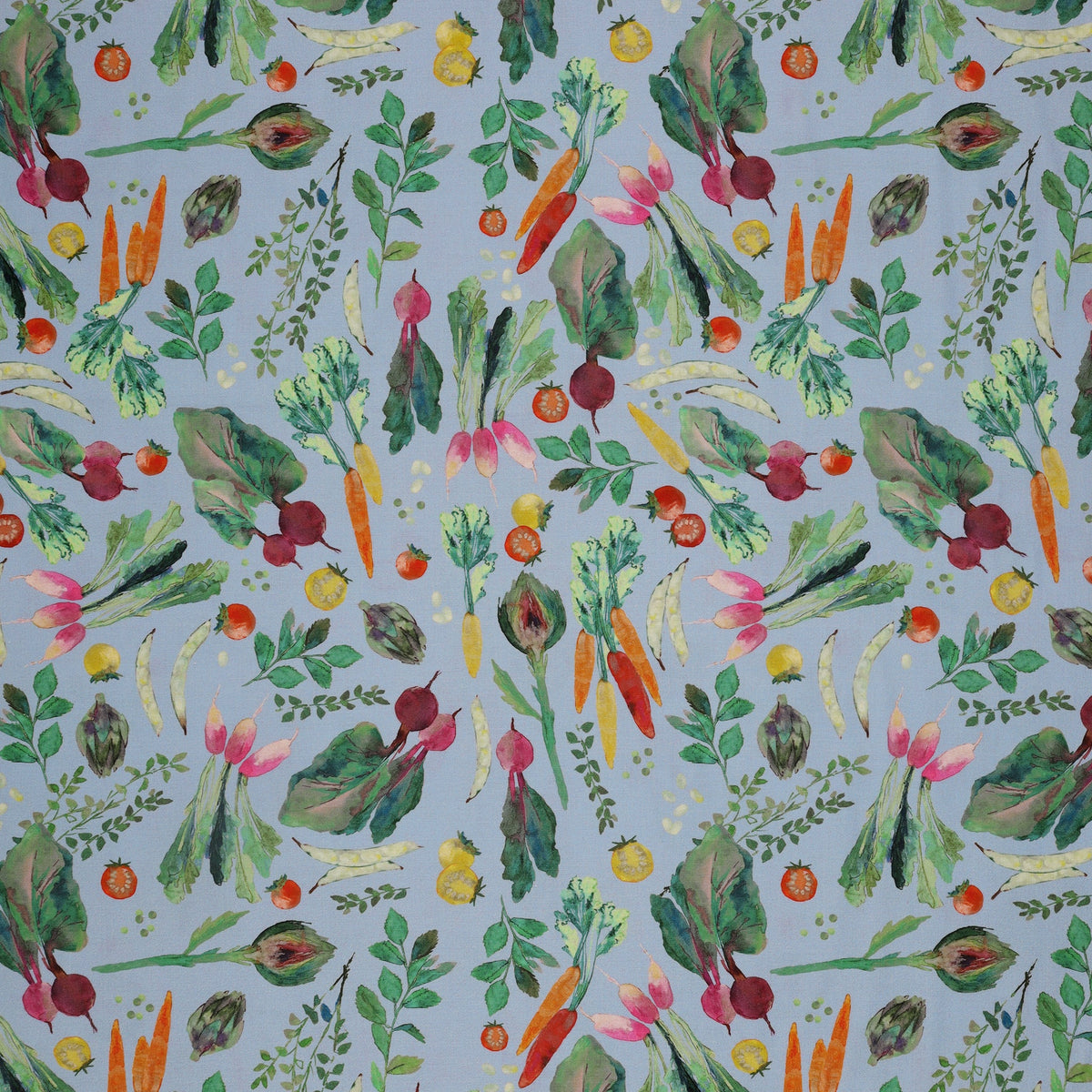 Vegetable Patch Fabric Collection - Vegetable Patch Cornflower
