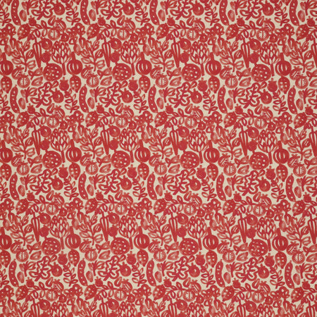 Vegetable Patch Fabric Collection - Pomegranate Red