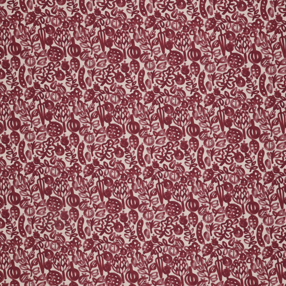 Vegetable Patch Fabric Collection - Pomegranate Plum