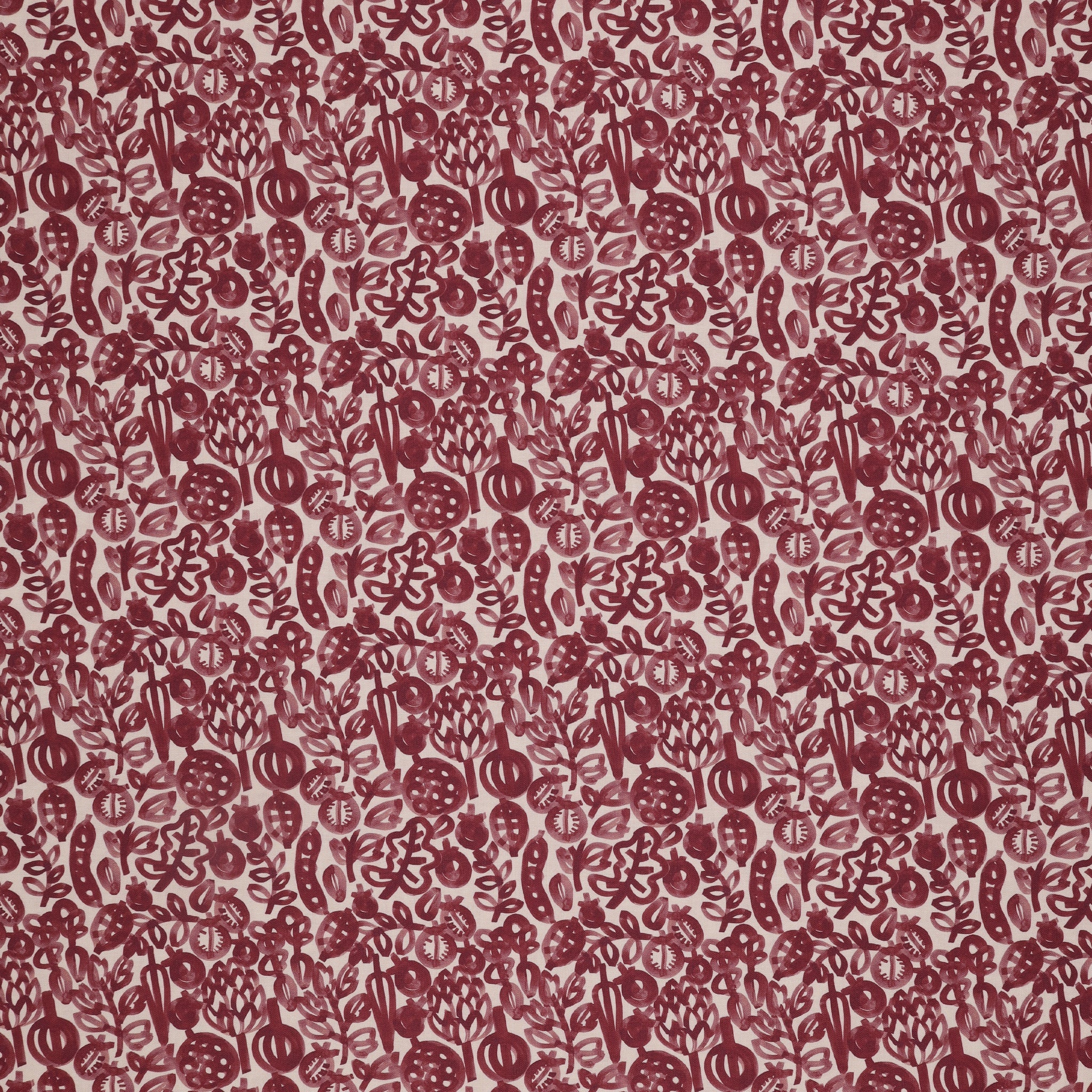Vegetable Patch Fabric Collection - Pomegranate Plum