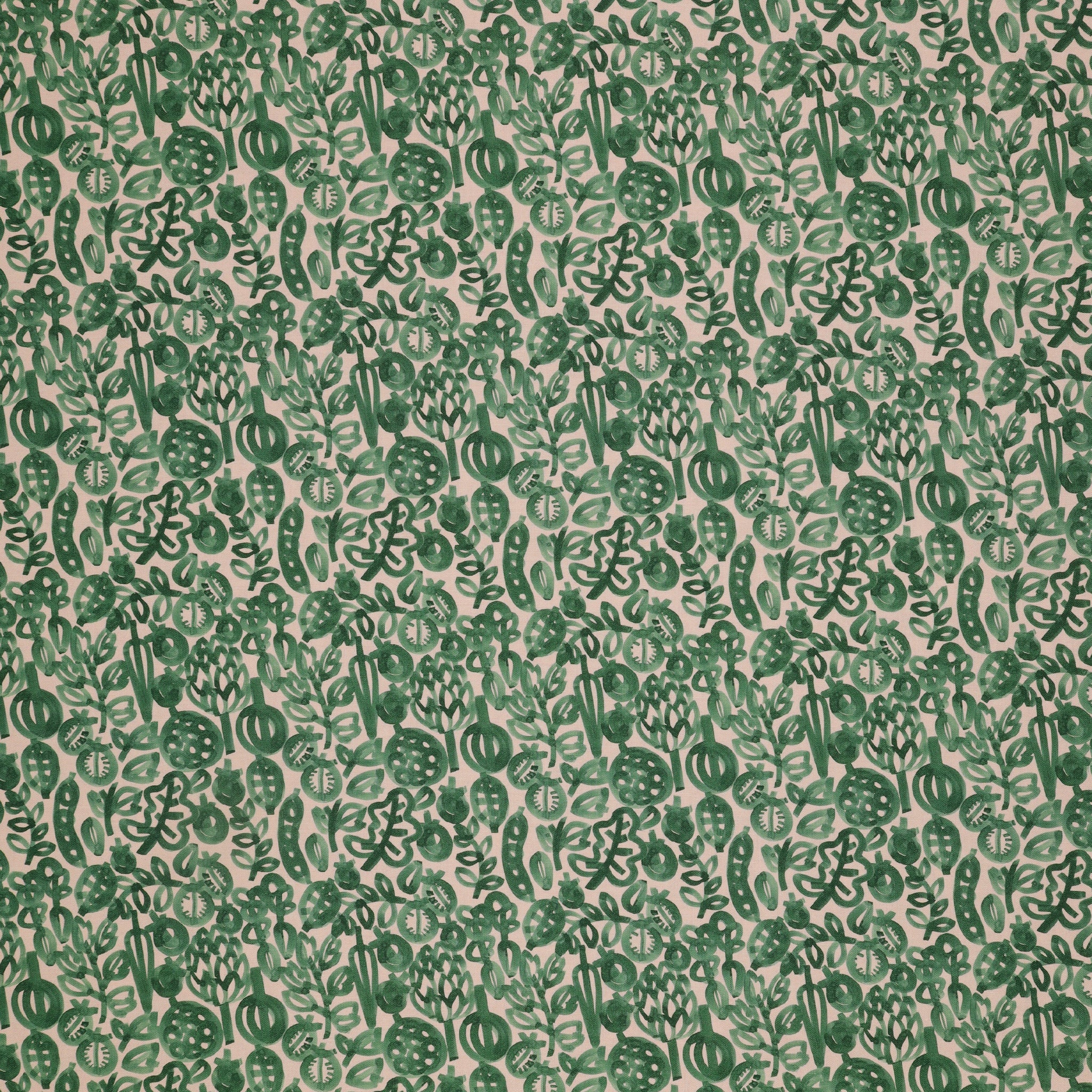 Vegetable Patch Fabric Collection - Pomegranate Green