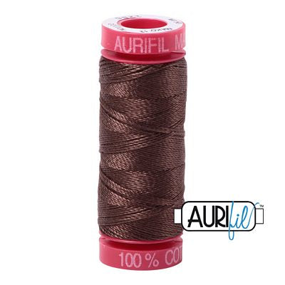 Aurifil Mako 12wt 55yd Medium Bark