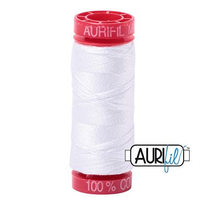 Aurifil Mako 12wt 55yd White