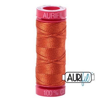 Aurifil Mako 12wt 55yd Rusty Orange
