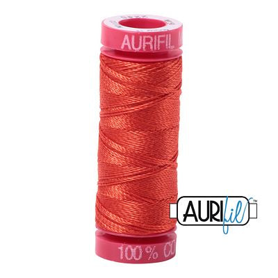 Aurifil Mako 12wt 55yd Red Orange