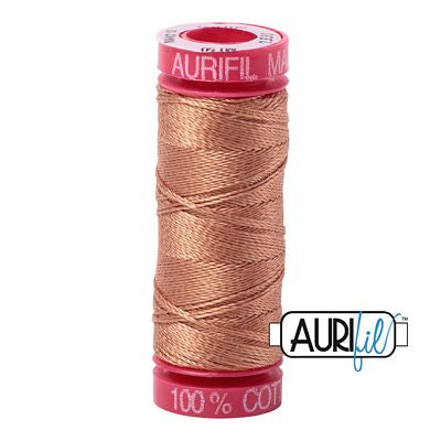 Aurifil Mako 12wt 55yd Light Chestnut