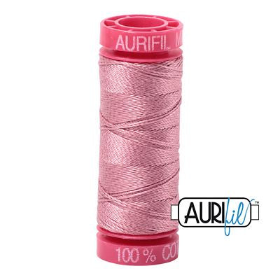 Aurifil Mako 12wt 55yd Victorian Rose