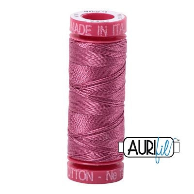 Aurifil Mako 12wt 55yd Rose