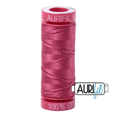 Aurifil Mako 12wt 55yd Medium Carmine Red