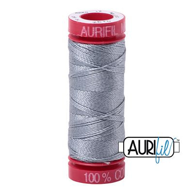 Aurifil Mako 12wt 55yd Light Blue Grey