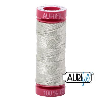 Aurifil Mako 12wt 55yd Light Grey Green