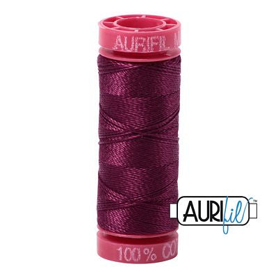 Aurifil Mako 12wt 55yd Plum