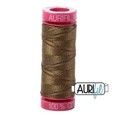 Aurifil Mako 12wt 55yd Dark Olive