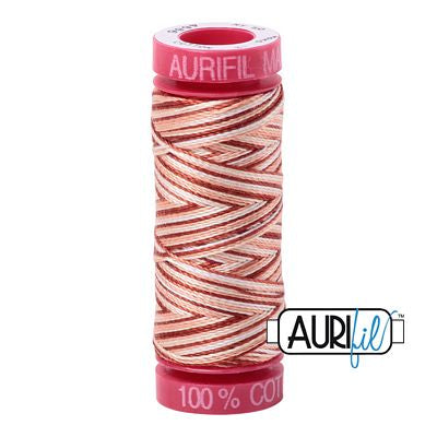Aurifil Mako 12wt Var 55yd Rust Multicolor