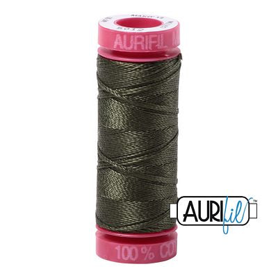 Aurifil Mako 12wt 55yd Dark Green