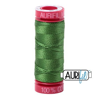 Aurifil Mako 12wt 55yd Grass Green
