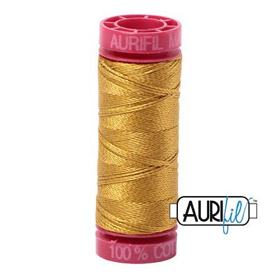Aurifil Mako 12wt 55yd Mustard