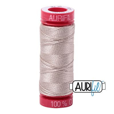 Aurifil Mako 12wt 55yd Pewter