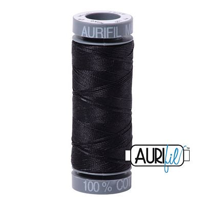 Aurifil Mako Cotton 28wt 110 yds Very Dark Grey