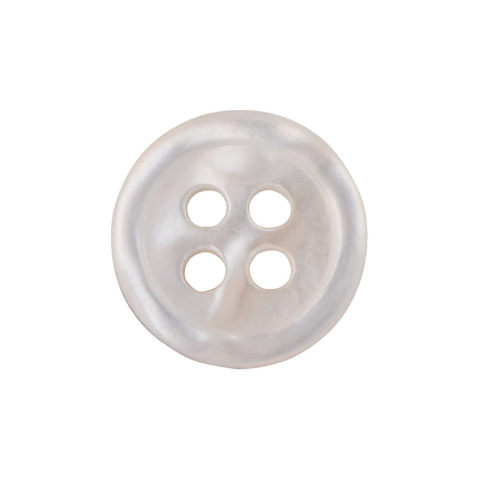 Genuine Pearl Buttons - 4-Hole - White