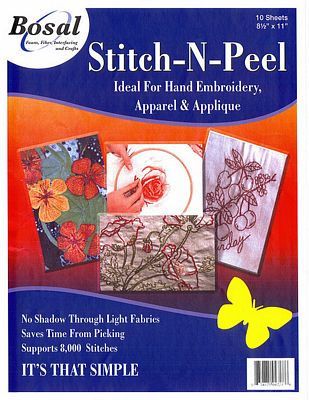 Bosal Stitch & Peal 8.5 in x 11 in Sheets 10/package