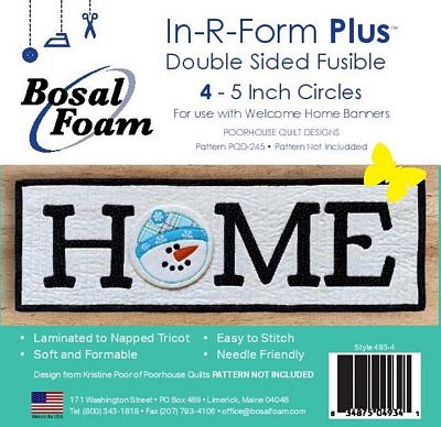 Bosal In-R-Form Plus Double Sided 5in Circles 4ct