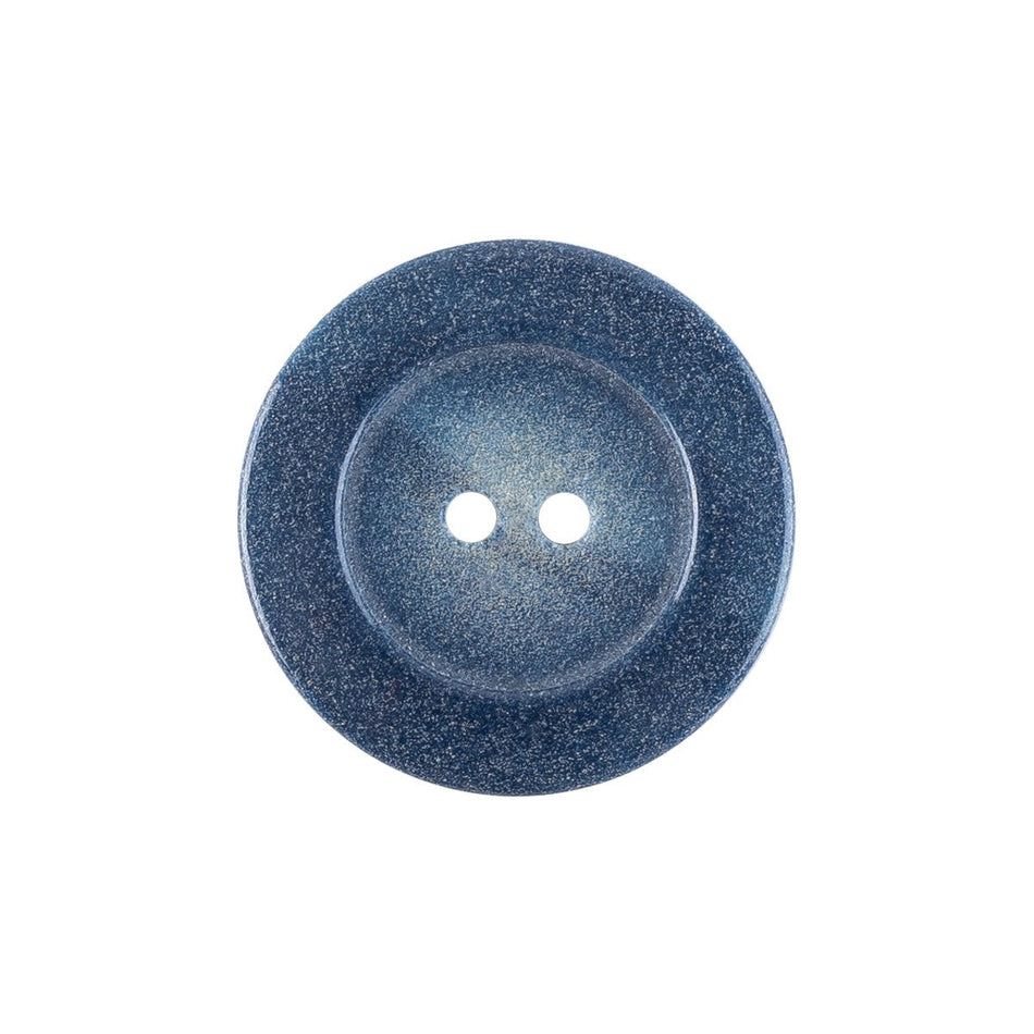 Beveled Rim Nylon Buttons - 3/Pack - 2-Hole - Medium Blue