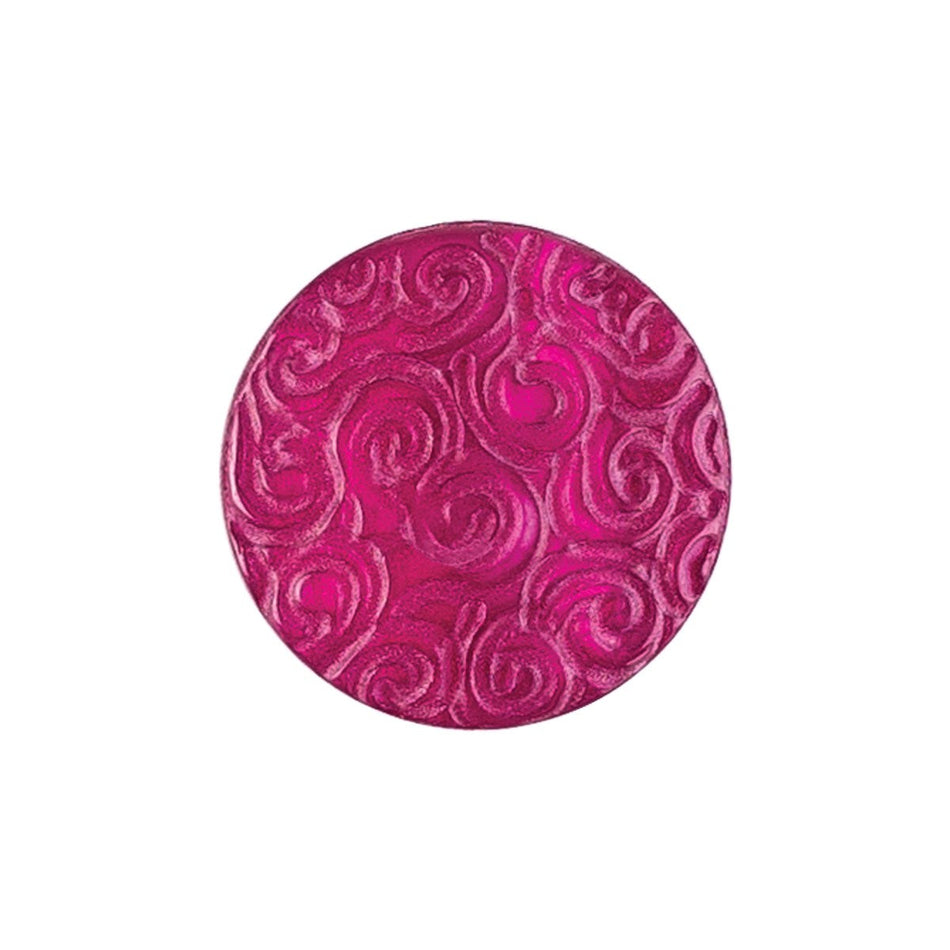Domed Filigree Nylon Buttons - 5/Pack - Magenta