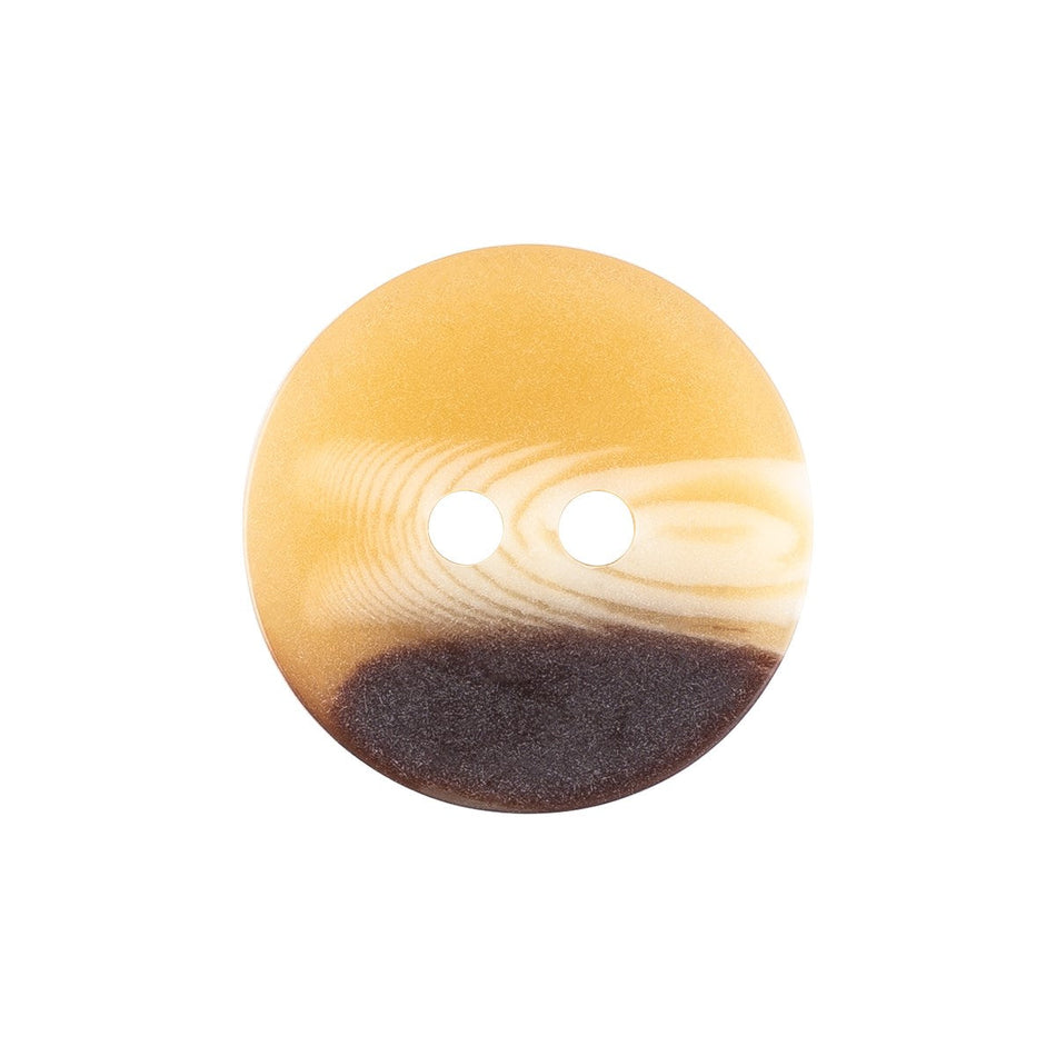 Flat Mottled Nylon Coat Buttons - 2/Pack - 2-Hole - Mottled Tan
