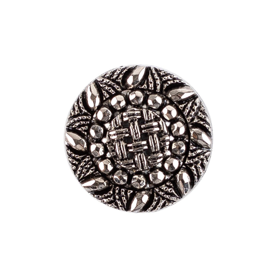 Gladys Metal Buttons - 4/Pack - Silver