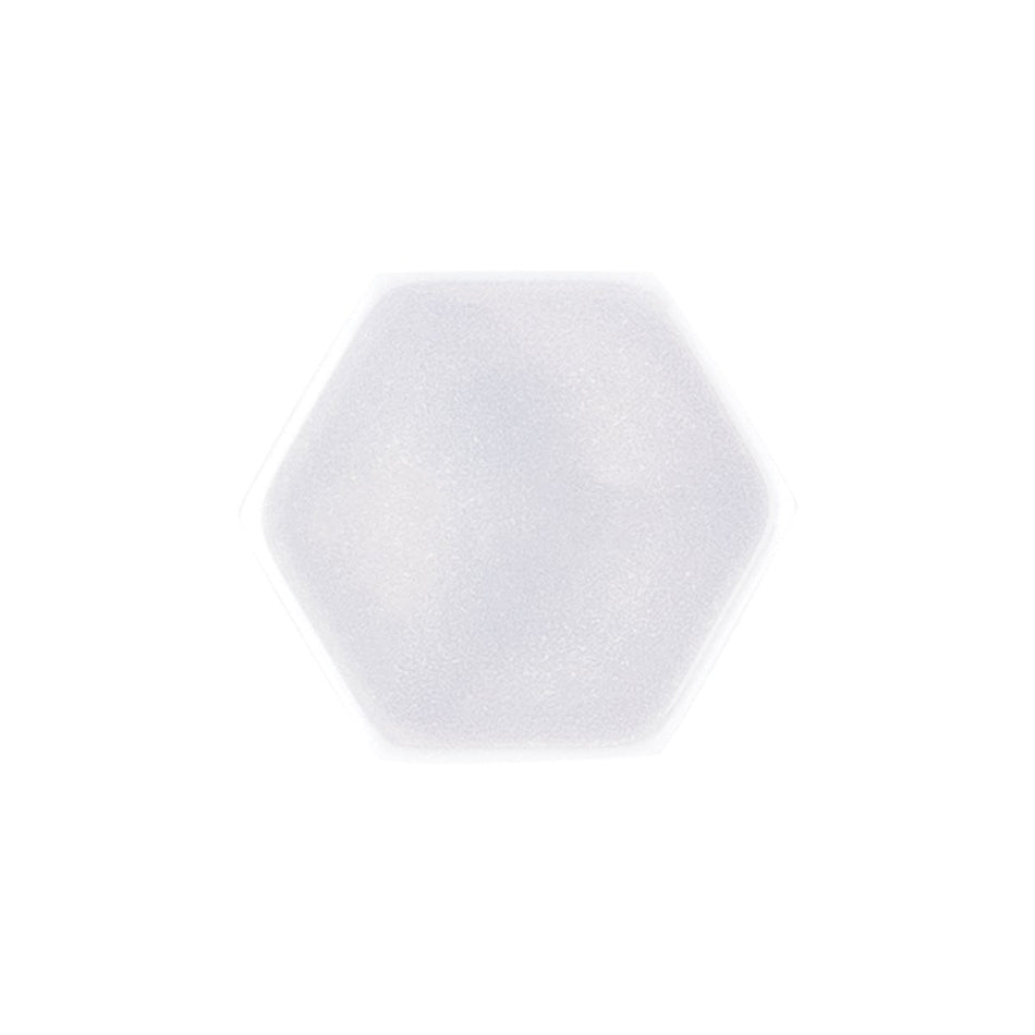 Hexagon Nylon Buttons - 5/Pack - Clear