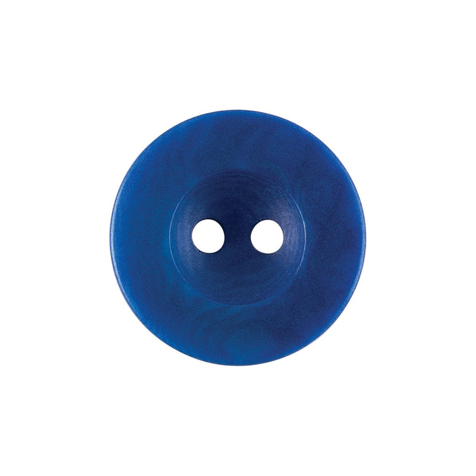 Raised Wide Rim Nylon Buttons - 2-Hole - 4/Pack - 2-Hole - Medium Blue