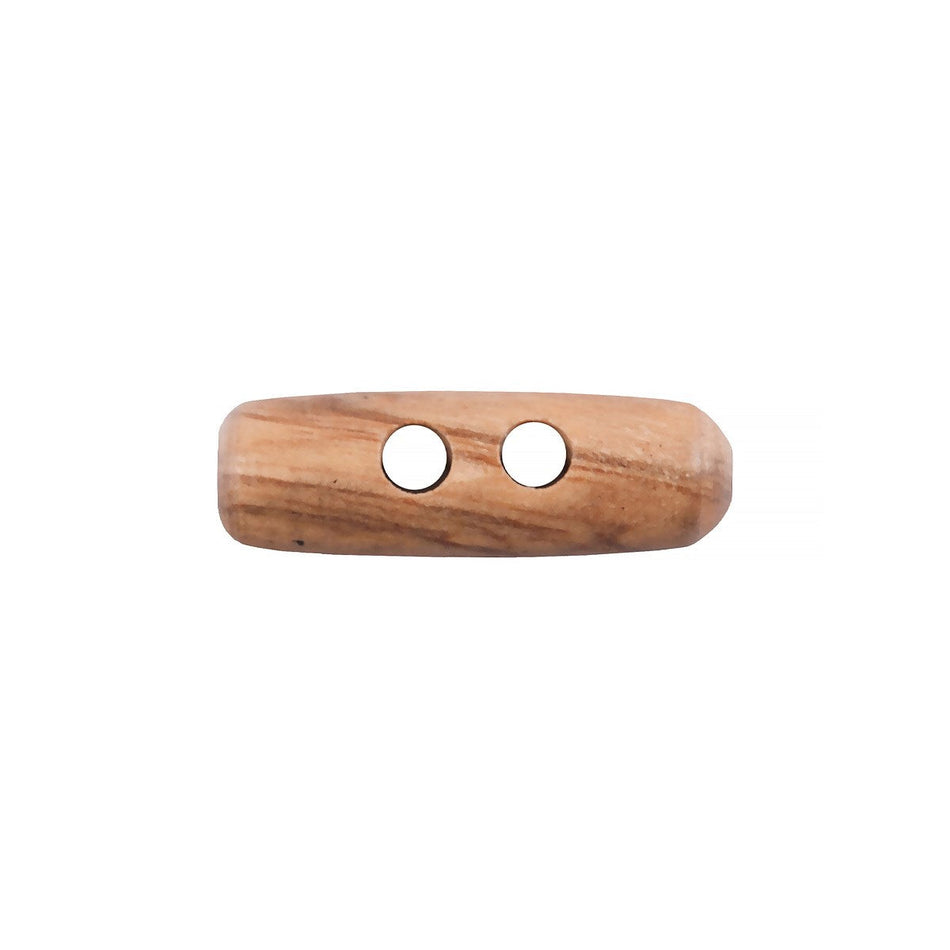 Cylinder Toggle Suit Buttons - 35L / 22mm - 2/Pack - 2-Hole - Beige