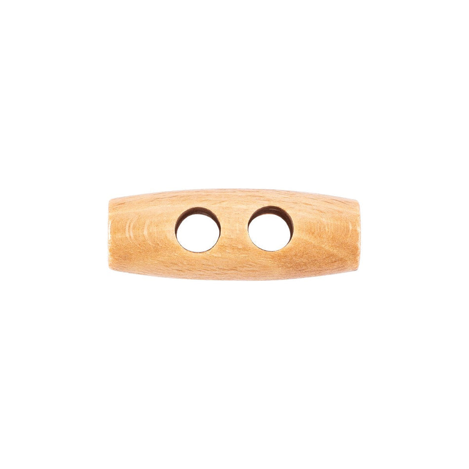 Tapered Toggle Suit Buttons - 48L / 30mm - 3/Pack - 2-Hole - Beige