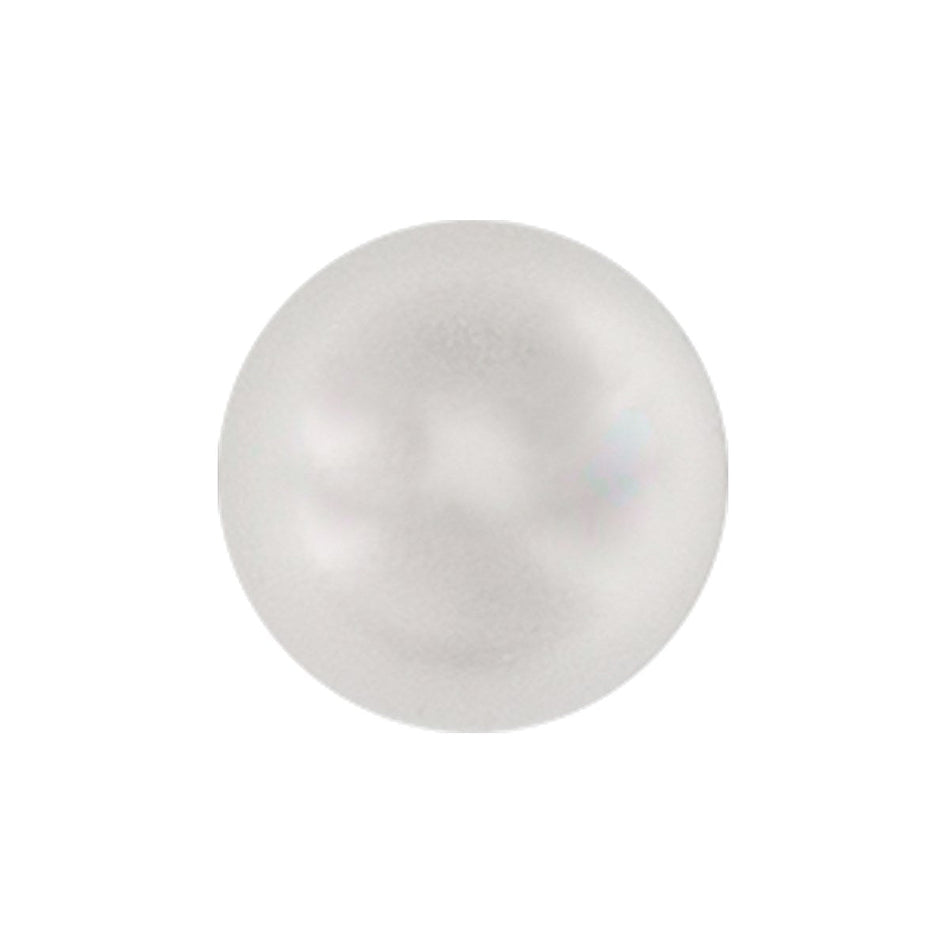 Pearlized Plastic Half Round Buttons - 18L / 11.5mm - 1 Gross
