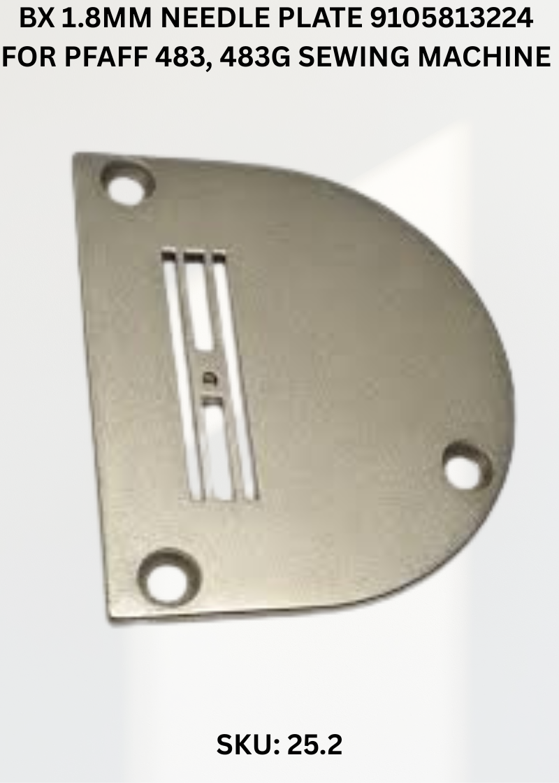 BX 1.8mm Needle Plate 9105813224 for Pfaff 483, 483G Sewing Machine