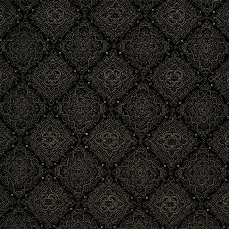 The Drawing Room Fabric Collection - Tea Table Charcoal
