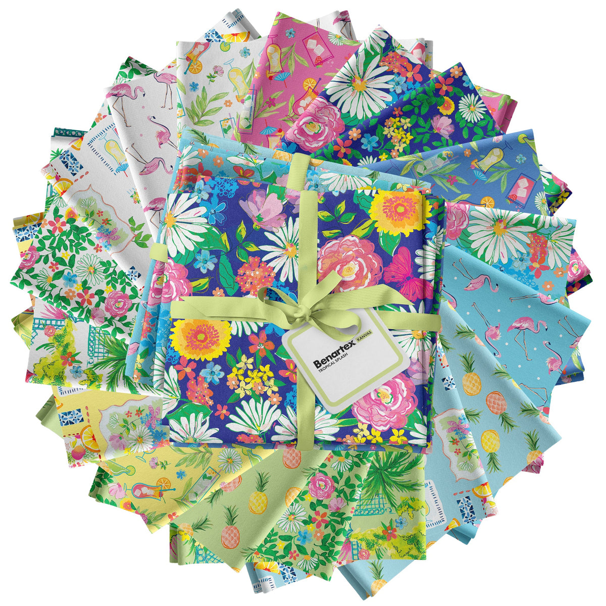 Tropical Splash Fat Quarter Bundle - 18pc