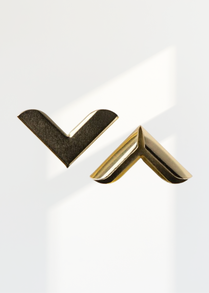 Bag Corners Bag Hardware - 3/4" X 3/4" - 10/Pack - Gold