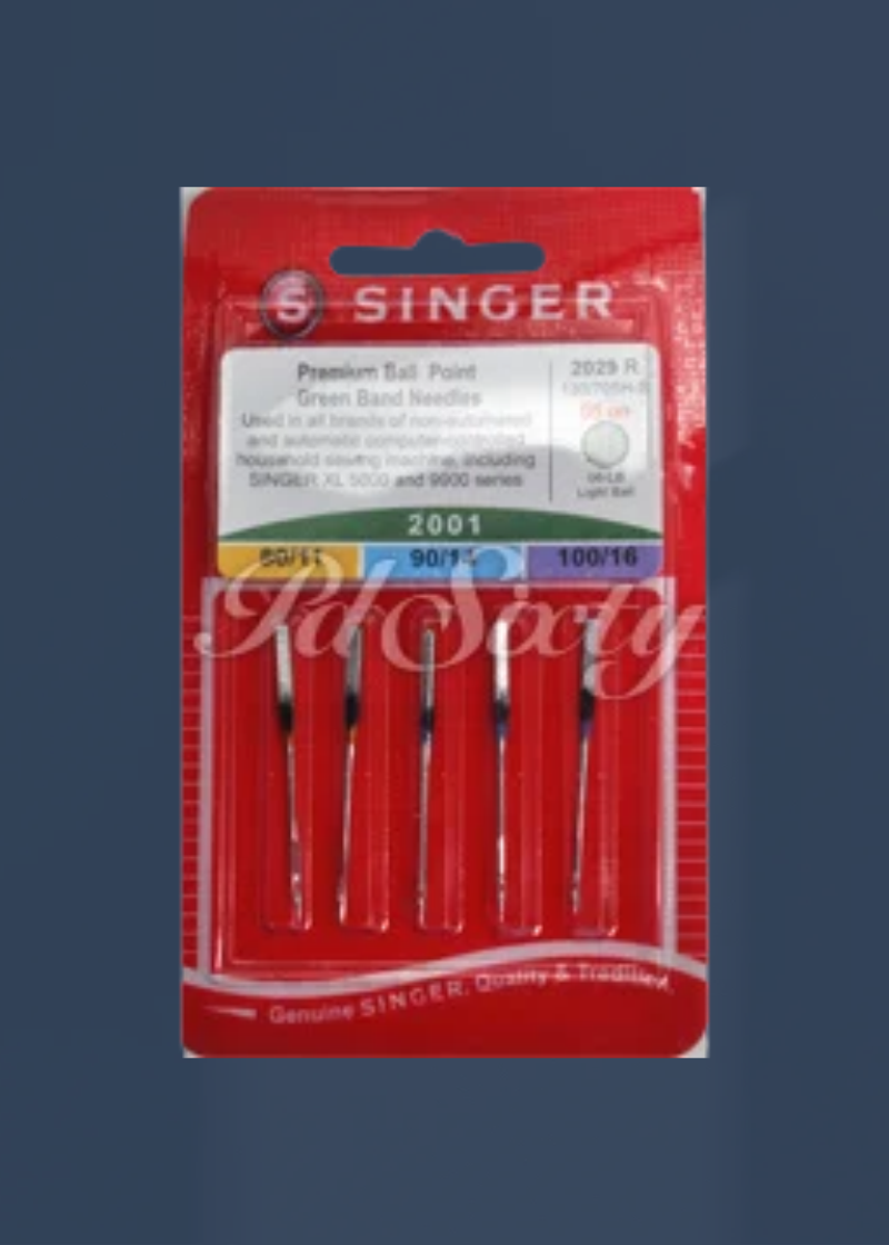 Ball Point Needle S2001-AS — Fits Singer XL5000, XL6000, 9900 series