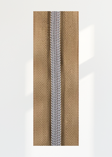 #3 Nickel Metallic Nylon Coil Continuous Zipper Roll - 3 Yds.