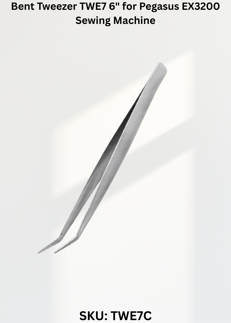 Bent Tweezer TWE7 6" for Pegasus EX3200 Sewing Machine