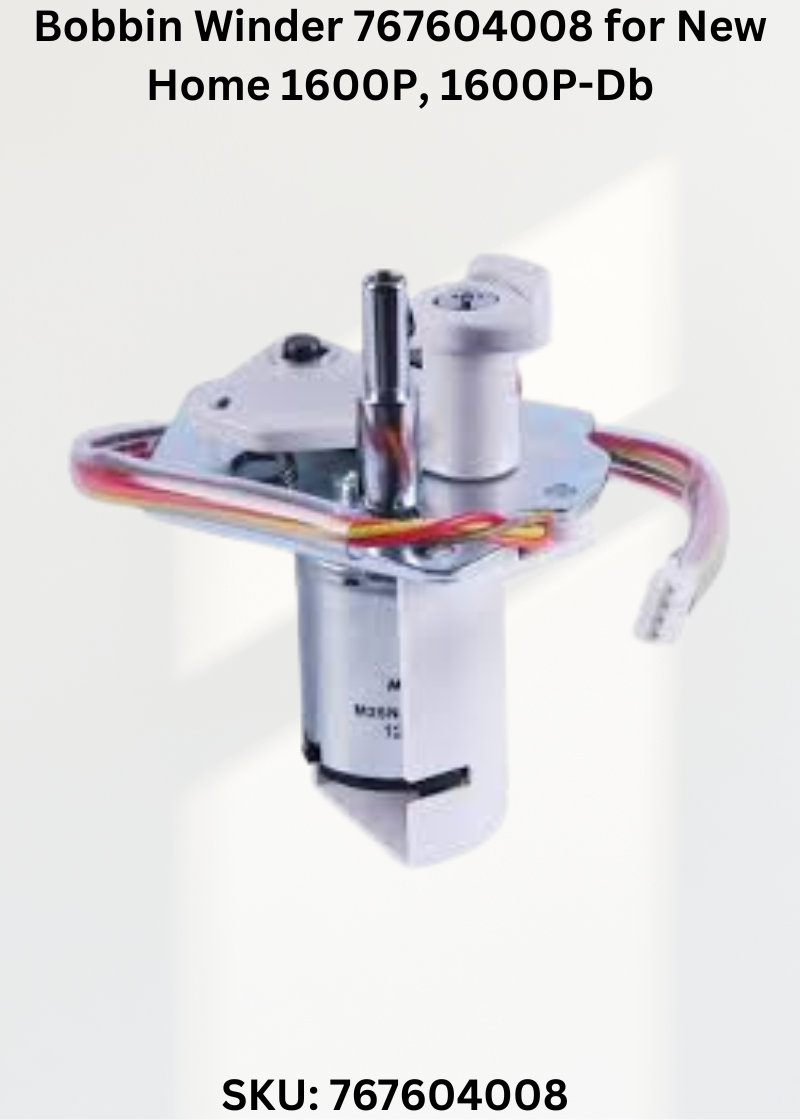 Bobbin Winder 767604008 for New Home 1600P, 1600P-Db & More Sewing Machines