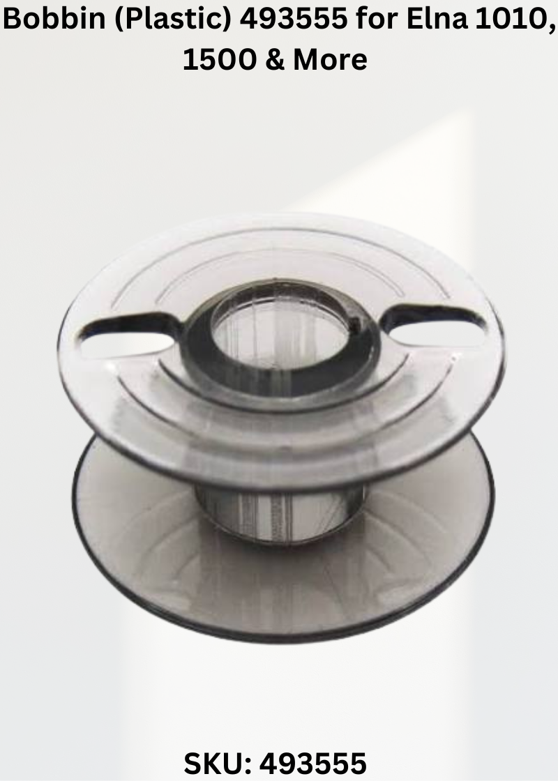 Bobbin (Plastic) 493555 for Elna 1010, 1500 & More Sewing Machines