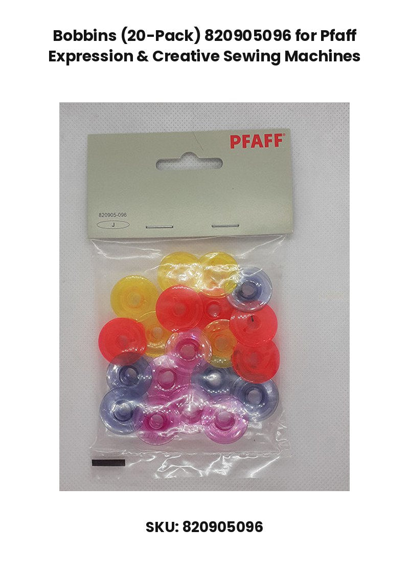 Bobbins (20-Pack) 820905096 for Pfaff Expression & Creative Sewing Machines