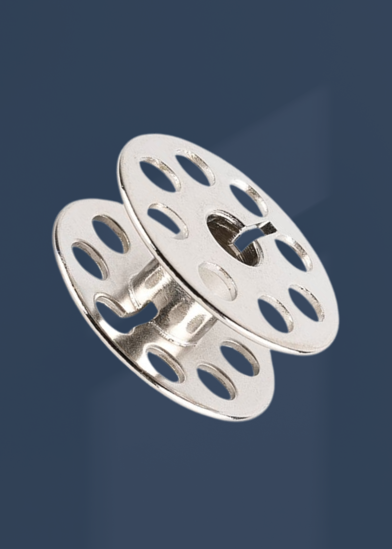 Bobbins For Juki, Consew & Tacsew Models - (DNU1541, 206RB, T111, 155) - Nickel - 10/Pack