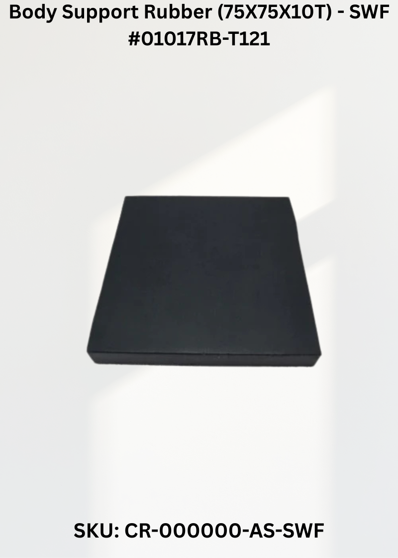 Body Support Rubber (75X75X10T) - SWF #01017RB-T121