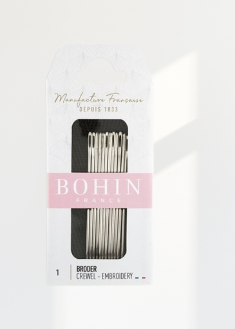 Bohin Crewel Embroidery Hand Needles - 12/Pack