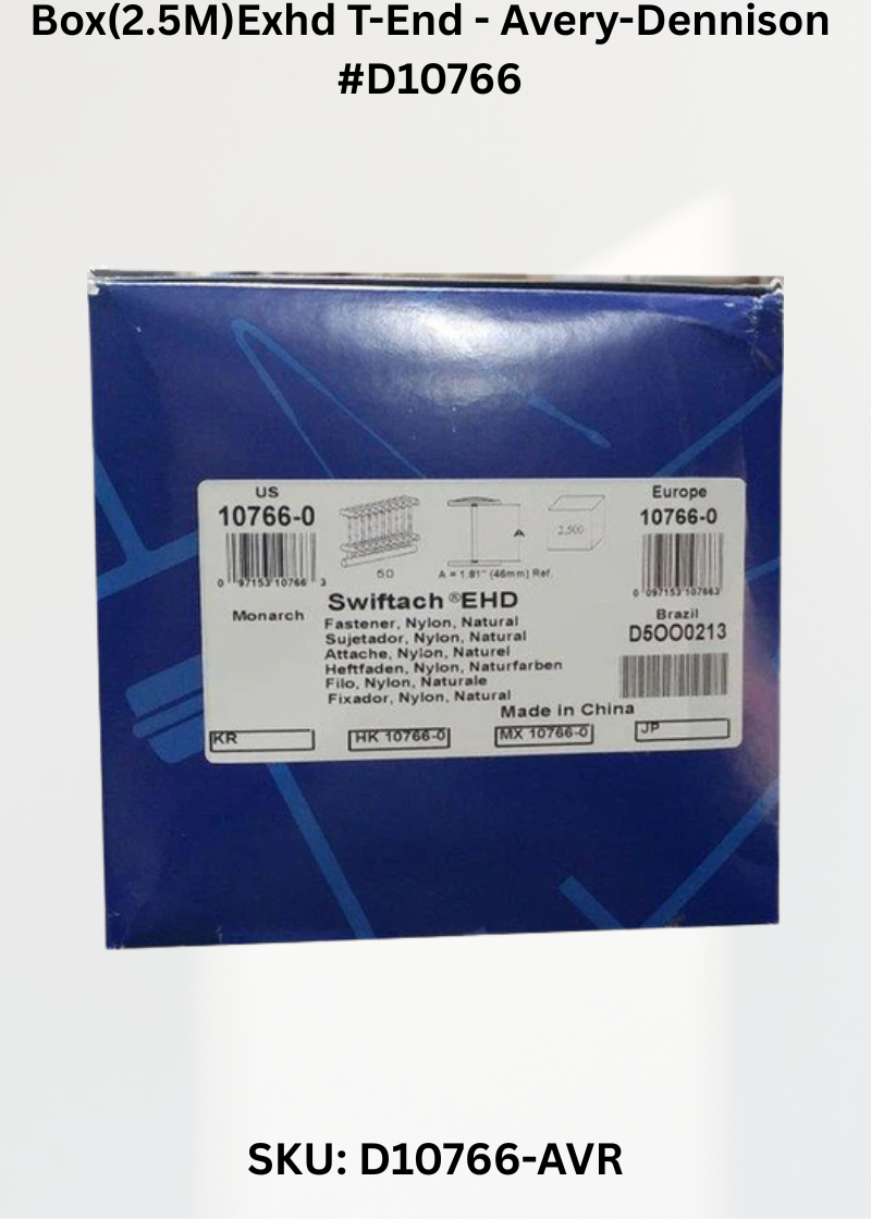 Box(2.5M)Exhd T-End - Avery-Dennison #D10766