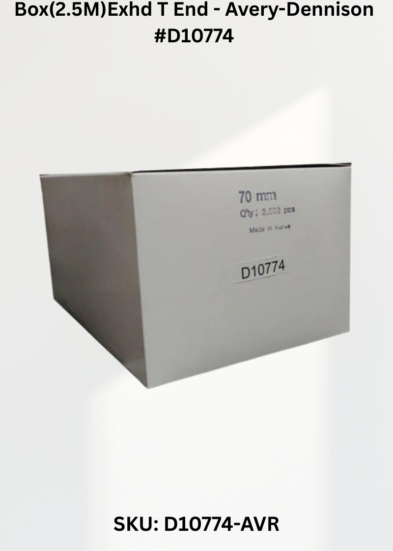 Box(2.5M)Exhd T End - Avery-Dennison #D10774